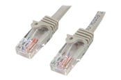 Verkkokaapelit - StarTech.com 2m Gray Cat5e / Cat 5 Snagless Patch Cable - patch cable - 2 m - grey - Harmaa - 2m - M45PAT15MGR