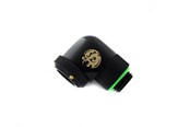 DIY Vesijäähdytys - Bitspower Matt Musta Enhance Rotary G1/4" 90-Degree Multi-Link Adapter For OD 12MM - BP-MBE90RML