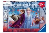 Palapelit - Ravensburger Frozen 2 Matka tuntemattomaan 2x12p Lattia - 10105009