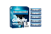 Parranajovälineet - Gillette Mach3 Turbo -vaihtoterät 5 kpl - 462803