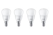 Lamput - Philips LED-lamppu Mini-ball 5W/827 (40W) Frosted 4-pack E14 - 929002969640