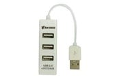 USB hub - Vakoss TC-234UX - hub - 4 ports USB hub - 4 porttia - Valkoinen - TC-234UX