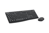 Näppäimistöt - Logitech MK295 Silent - keyboard and mouse set - QWERTZ - Swiss - graphite - Näppäimistö ja Hiirisetti - Sveitsi - Musta - 920-009796