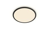 Valaisimet - Philips Superslim CL550 Ceiling lamp Ø300 mm LED 18W 2700K SceneSwitch IP44, Black - 929002667901