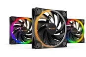 Kotelotuuletin - be quiet! LIGHT WINGS 140mm PWM high-speed Triple-Pack - Kotelotuuletin - 140mm - Musta RGB LED valolla - 31 dBA - BL079