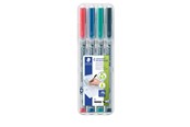 Kirjoitus- ja piirustustarvikkeet - Staedtler Universal pen Lumocolor non-p B 4pc - 312 WP4