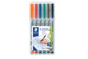 Kirjoitus- ja piirustustarvikkeet - Staedtler Universal pen Lumocolor non-p S 6pc - 311 WP6