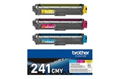 Mustepatruunat, värikasetit ja lisävarusteet - Brother TN241CMY / TN241 CMY 3-Pack Keltainen Cyan Magenta Toner - TN241CMY