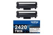 Mustepatruunat, värikasetit ja lisävarusteet - Brother TN2420TWIN / TN2420 2-Pack High Kapasiteetti Musta Toner - TN2420TWIN