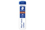 Kirjoitus- ja piirustustarvikkeet - Staedtler Mech.pen.lead Mars micro0.5 2B 12 x 12 pcs - 250 05-2B