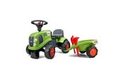 Tasapainopyörät, potkuautot ja potkulaudat - Falk Ride-on traktori peräkärryllä, haravalla ja lapiolla baby Claas - 808-020