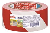Teipit ja Liimat - tesa Signal Universal Warning marking tape 66m x 50mm Red-White - 58134-00000-00