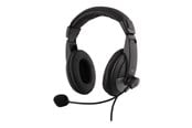 Kuulokkeet - Deltaco HL-50 - Headset - full size - wired - 3.5 mm jack - black - HL-50