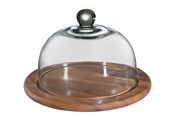 Keittiötarvikkeet - Zassenhaus Cheese bell ø25cm glass/acacia - Z055863