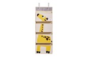 Lastenhuone - 3 Sprouts Hanging Wall Organizer - Yellow Giraffe - IWOGRF