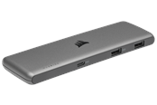 USB hub - Corsair USB100 7-Port USB Type-C/USB Type-A Laajennus Hub USB hub - 7 porttia - USB 3.1 - Harmaa - CU-9000003-EU