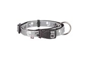 Koirat - Trixie Hopea Reflect collar S–M: 30–45 cm/15 mm black/silver Harmaa - TX12222