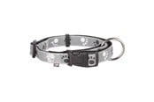 Koirat - Trixie Hopea Reflect collar L–XL: 40–65 cm/25 mm black/silver Harmaa - TX12224