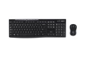Näppäimistöt - Logitech MK270 Wireless Combo - keyboard and mouse set - QWERTZ - Slovenian/Croatian - black - Näppäimistö ja Hiirisetti - Slovenian/Croatian - Musta - 920-004532
