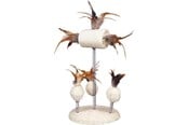 Kissat - Trixie Kissanlelu Luffa-pallot ja höyhenet jousella 15x30cm - TX40721