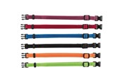 Koirat - Trixie Junior Set of puppy collars M–L: 22–35 cm/10 mm 6 pcs. black red royal blue apple papaya orchid - TX15555