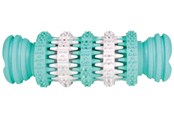 Koirat - Trixie Denta Fun Bone Purulelu Luonnonkumia Mintunmakuinen Keskikoko 11cm - TX32943