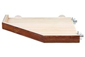 Jyrsijät - Trixie Corner Shelter Platform Bark Wood 28x28cm - TX62166