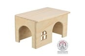 Kanit & Jyrsijät - Trixie Luonnonpuutalo ilman Nauloja Pieneläimille Isot Hamsterit Degut 28x16x18cm - TX61262