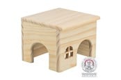Jyrsijät - Trixie Luonnonpuutalo ilman Nauloja Pieneläimille Hiiret Hamsterit 15x12x15cm - TX61261