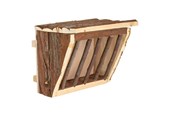 Kanit & Jyrsijät - Trixie Hay manger hanging with lid bark wood 20 × 15 × 17 cm - TX61191