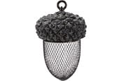 Lintuhäkit, linnunpöntöt & tarvikkeet - Trixie Acorn food dispenser polyester resin/metal 700 ml/14 × 22 cm brown/white - TX55416