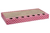 Kissat - Trixie Scratching cardboard with balls catnip 48 × 5 × 25 cm pink - TX48005