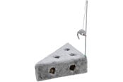 Kissat - Trixie Cat's Cheese with playing rod & toy balls plush 36 × 8 × 26/26 cm grey - TX4505