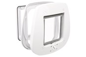 Kissat - Trixie 4-Way cat flap for glass doors 27 × 26 cm Valkoinen - TX44221