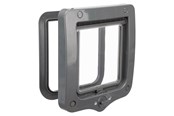 Kissat - Trixie 2-Way cat flap, 20 × 22 cm Harmaa - TX44202
