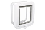 Kissat - Trixie 2-Way Flap Door Cat and Small Dog White 20x22cm - TX44201
