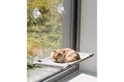 Kissat - Trixie Window Alusta velour 50 × 30 cm Harmaa - TX43209