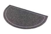 Kissat - Trixie Kissan hiekkalaatikon matto puolipyöreä PVC 59 × 35 cm antrasiitti - TX40386