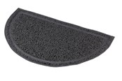 Kissat - Trixie Cat litter tray mat semi-circular PVC 41 × 25 cm anthracite - TX40385
