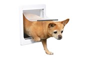 Koirat - Trixie 2-Way dog flap with tunnel XS–S: 25 × 29 cm white - TX3877