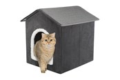 Kissat - Trixie Livia-luola 38 × 41 × 44 cm tummanharmaa/valkoinen - TX37911