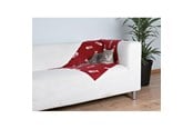 Kissat - Trixie Beany blanket fleece 100 × 70 cm red - TX37193