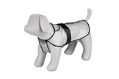 Koirat - Trixie Tarbes raincoat M: 46 cm transparent/black piping - TX3004