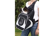 Koirat - Trixie Savina front carrier 30 × 33 × 26 cm black/grey - TX28941