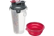 Koirat - Trixie Ruoka and water container plastic 2 × 0.35 l/ø 11 × 23 cm - TX25019
