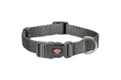 Koirat - Trixie Premium collar XXS–XS: 15–25 cm/10 mm graphite - TX202116