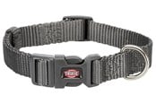 Koirat - Trixie Premium collar M–L: 35–55 cm/20 mm graphite - TX201616