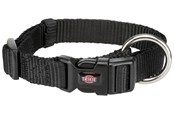 Koirat - Trixie Premium collar S–M: 30–45 cm/15 mm black - TX201501