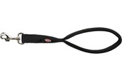 Koirat - Trixie Premium short lead M–XL: 37 cm/25 mm black - TX201201