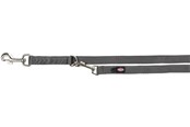 Koirat - Trixie Premium adjustable lead M–L: 2.00 m/20 mm graphite - TX200516